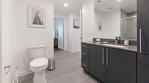 Bathroom - Landing | Stunning 1BD, Gym, Game Room (Arlington)