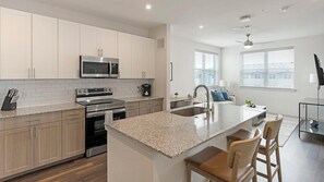 Fridge, dining tables - Landing | Stylish 1BD, Clubhouse, Pool (Rockwall)