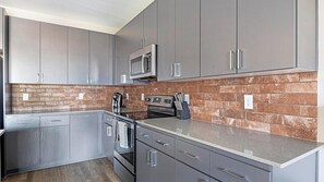 Fridge, dining tables