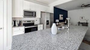 Fridge, dining tables - Landing | Modern 3BD, Yoga Studio, Gym (Summerville)