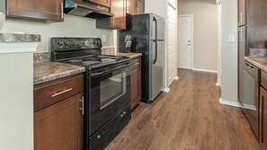 Fridge, dining tables