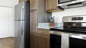 Fridge, dining tables