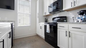 Fridge, dining tables