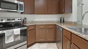 Fridge, dining tables