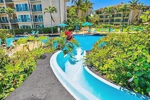 Outdoor pool - Partial Ocean View 1BR +Queen Sleeper Sofa, Prime Location
Family Friendly (Kapaa)