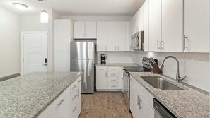 Fridge, dining tables