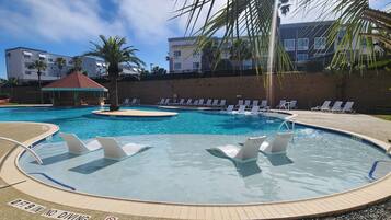 A heated pool