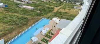 Modern apartment with AC and fitness room in tranquil Punta Blanca