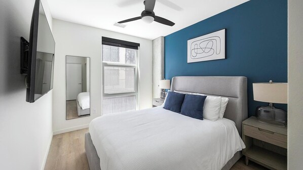 1 bedroom, desk, iron/ironing board, WiFi