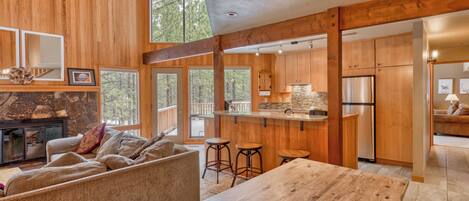 Télévision, cheminée