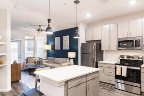 Fridge, dining tables - Landing | Incredible 1BD, Clubhouse, Yoga Studio (Covington)