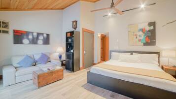 1 chambre, fer et planche Ă repasser, Wi-Fi, draps fournis