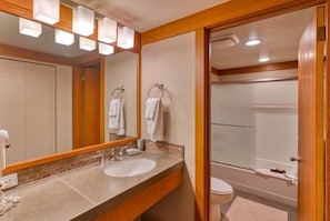 Hair dryer, towels