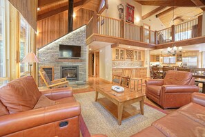 TV, fireplace - Black Butte Ranch South Meadow 053 (Black Butte Ranch)