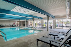 Indoor pool, a heated pool
