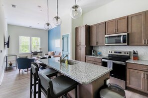 Fridge, dining tables - Landing | Stunning 1BD, Clubhouse, Pool (Leland)