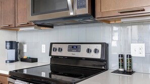Fridge, dining tables