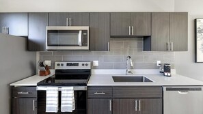 Fridge, dining tables