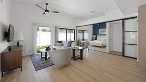 1 bedroom, desk, iron/ironing board, WiFi