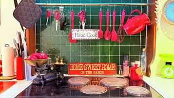 Microwave, oven, stovetop, dishwasher