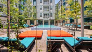Pool - Landing | Stylish 1BD, Rooftop Lounge, Clubhouse (San Antonio)