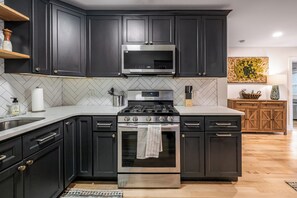 Microwave, oven, stovetop, dishwasher