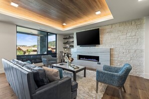 Fireplace - Abode at Horizon View | Ski In Ski Out With Beautiful Views (Park City)