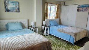 2 bedrooms, iron/ironing board, WiFi, bed sheets
