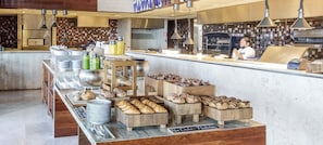 Daily buffet breakfast for a fee