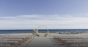 Outdoor wedding area