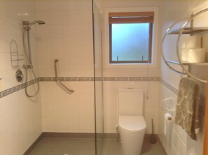 Dusche, Haartrockner, Toilettenpapier
