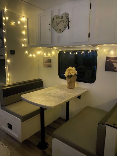 Lovely RV with AC in charming Bethpage a mile from the train to NYC