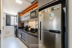Basic Apartment | Private kitchen - Apt Sea View 500m Beach Itapema Dsh1702 (Itapema)