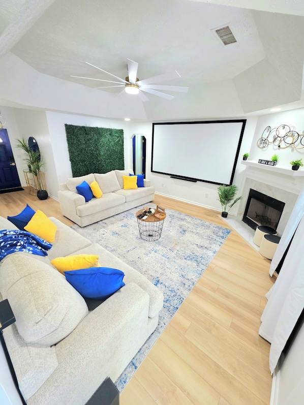 Smart TV, video games, stereo