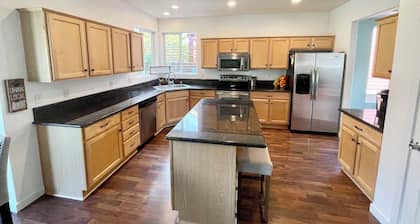 Spacious 5-Bed Retreat w/ Firepit, Pet-Friendly & Updated Interiors!