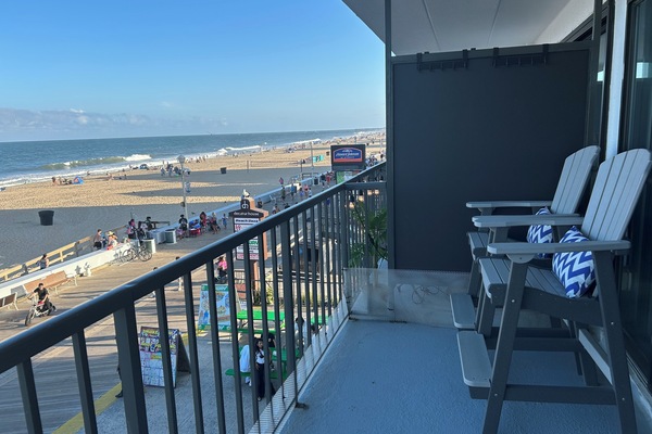View of the Beach and Boardwalk from the balcony