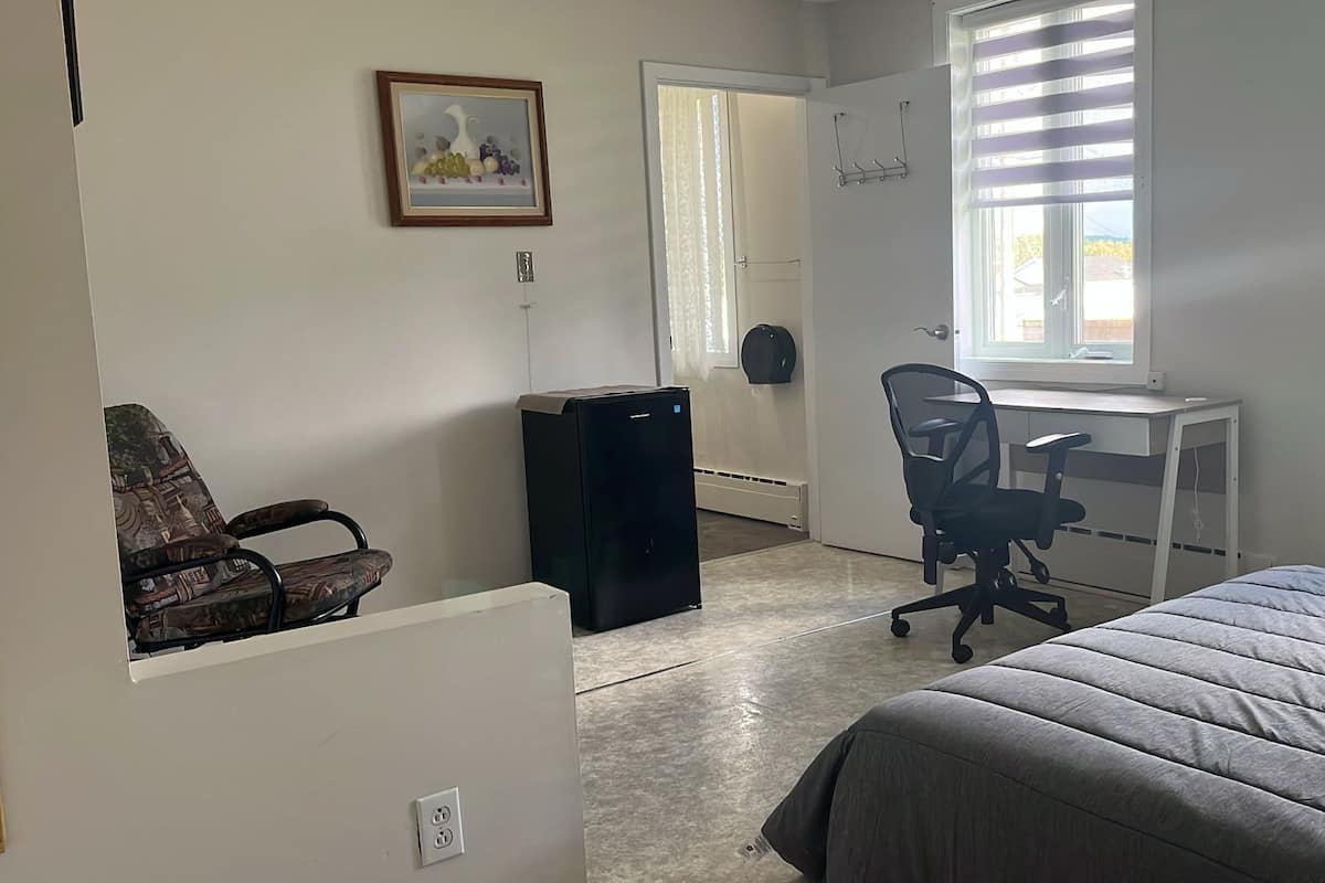 Desk, laptop workspace, free WiFi