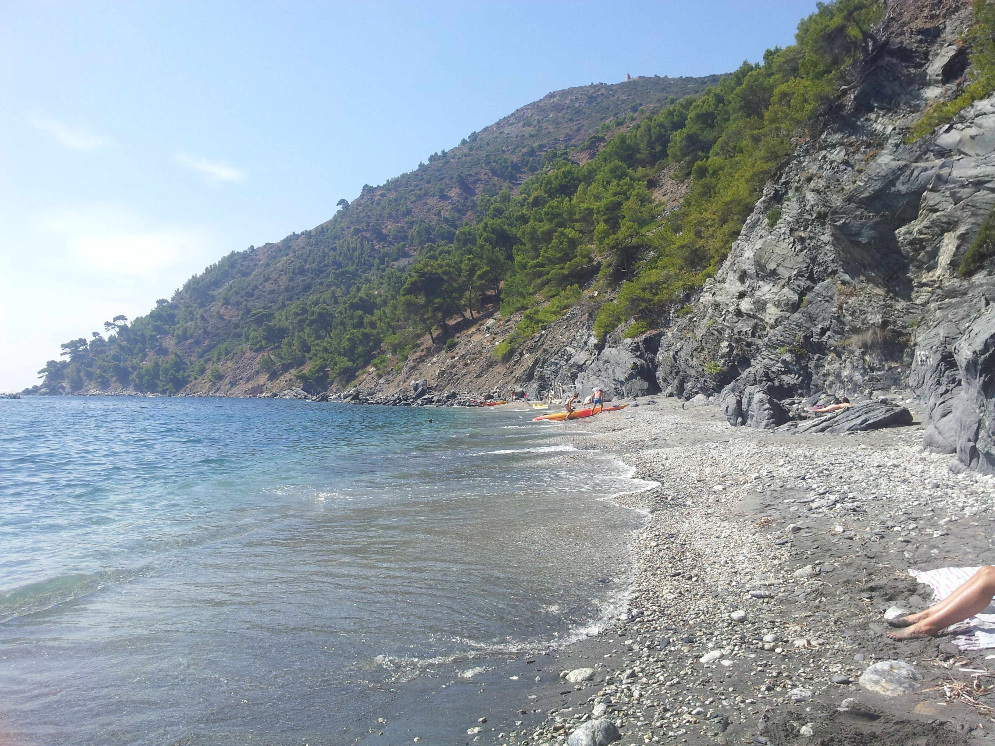 Beach nearby, sun loungers