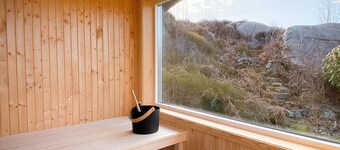 Architect-designed villa with pool, sauna and sea view in Mjörn | SE09124