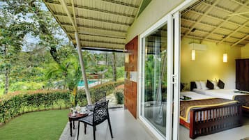 Family Double Room, Pool View | Balcony view