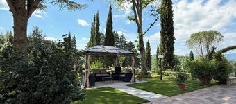 Charming Guest Room in Villa Casavecchia with City, Garden, and Mountain Views