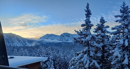 Modern Mountain Apartment with Balcony