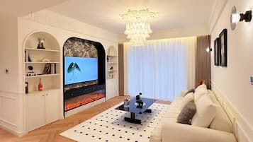 Apartment, City View | Living area