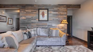 TV, fireplace, offices
