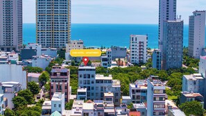 A cityscape with a hotel named "Sam Hotel - Apartment" highlighted. - Sam Hotel & Apartment Da Nang (Da Nang)
