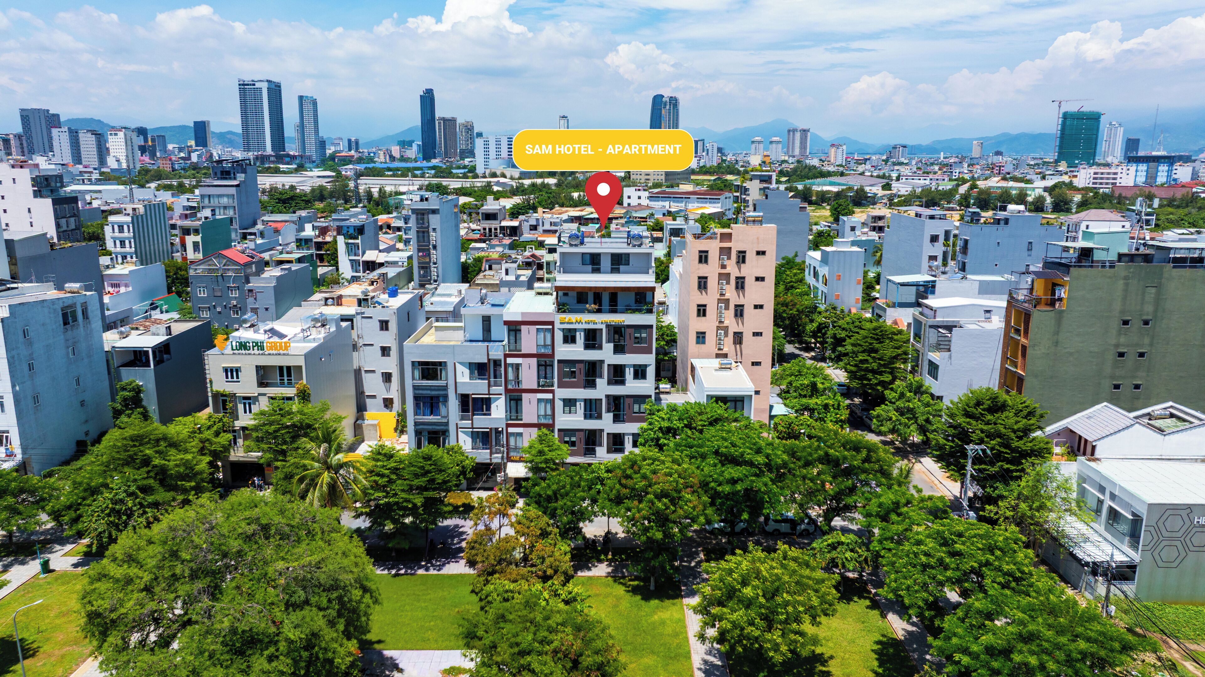 Façade de l’hébergement