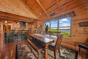 Dining - Cozy Cabin Style Lake House w/ Theatre Room & Dock (Sevierville)