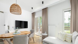Living room - Comfortable Apartment With a Terrace (Rewal)