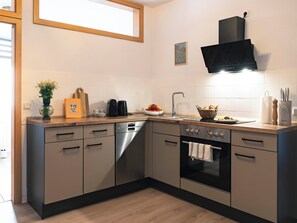 Kühlschrank, Ofen, Herdplatte, Geschirrspüler