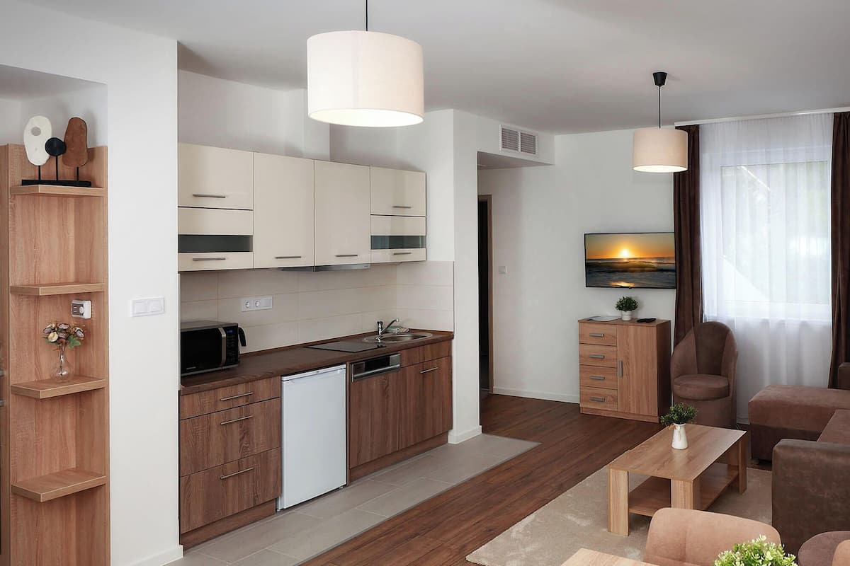 Luxury Apartment, Hot Tub, Mountain View | In-room safe, blackout drapes, soundproofing, free WiFi